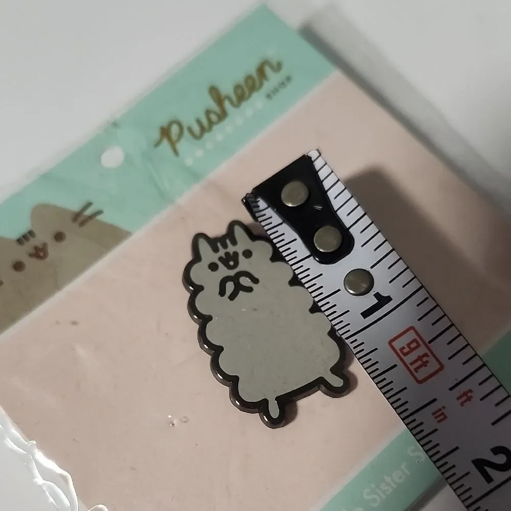 Pusheen Little Sister Stormy Gray Cat Pin